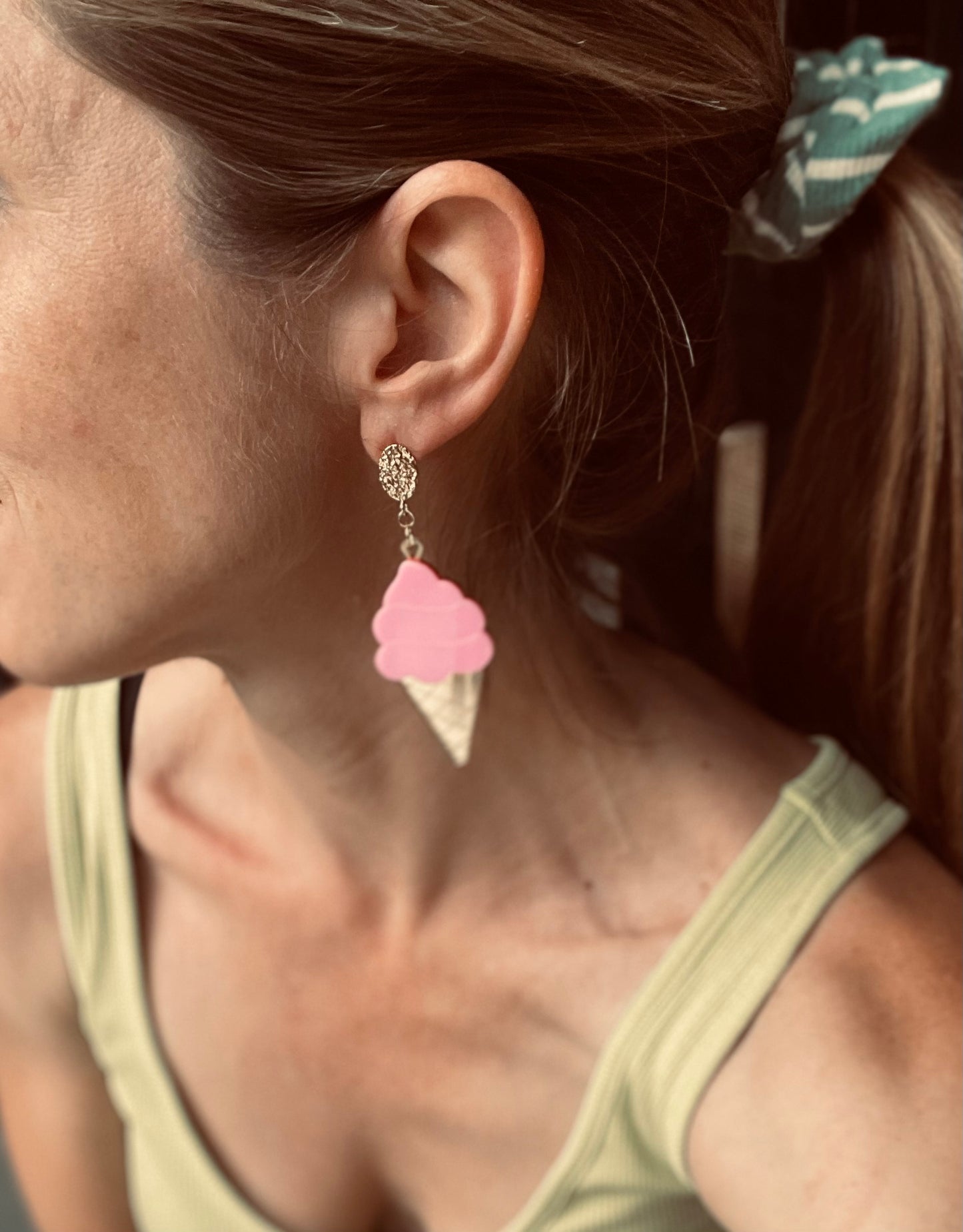 Boucles d'oreille PINK CREAM