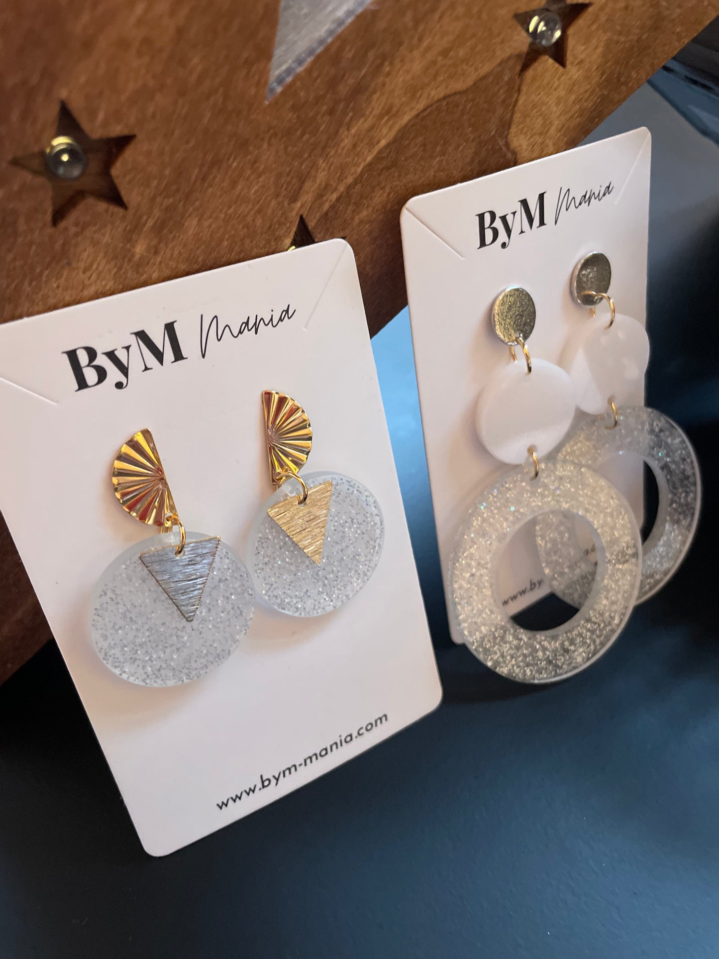 Boucles d’oreille LILI (argent et gold)