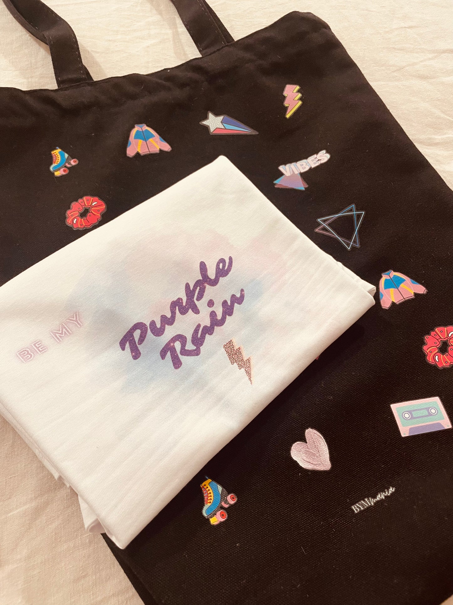 Pack Tot bag Vibes et Tshirt Purple Rain