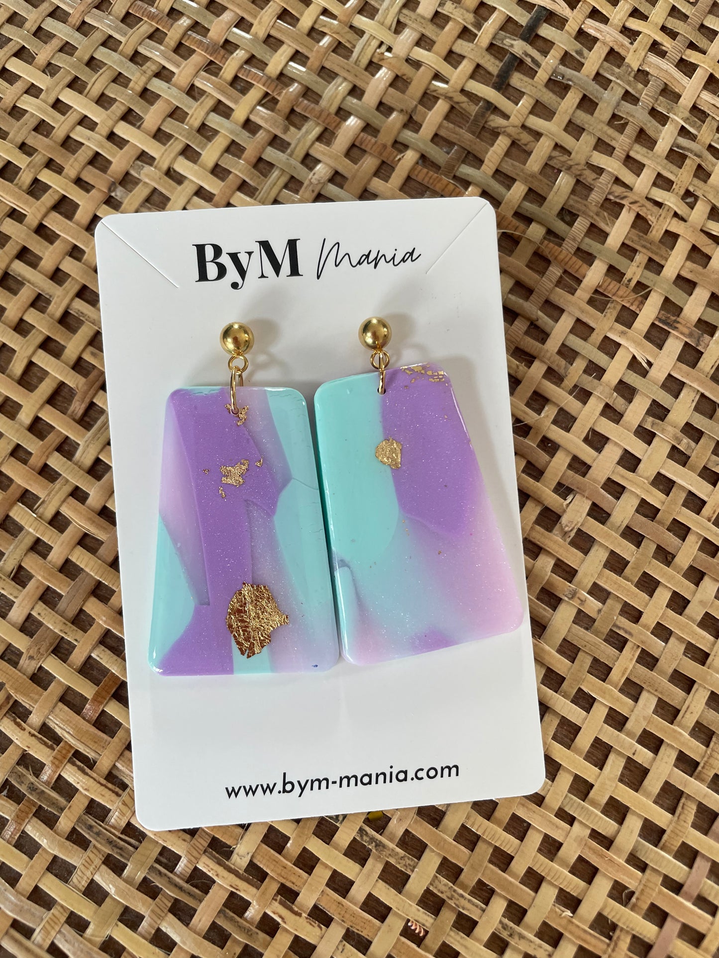 Boucles d'oreille Purple Rain