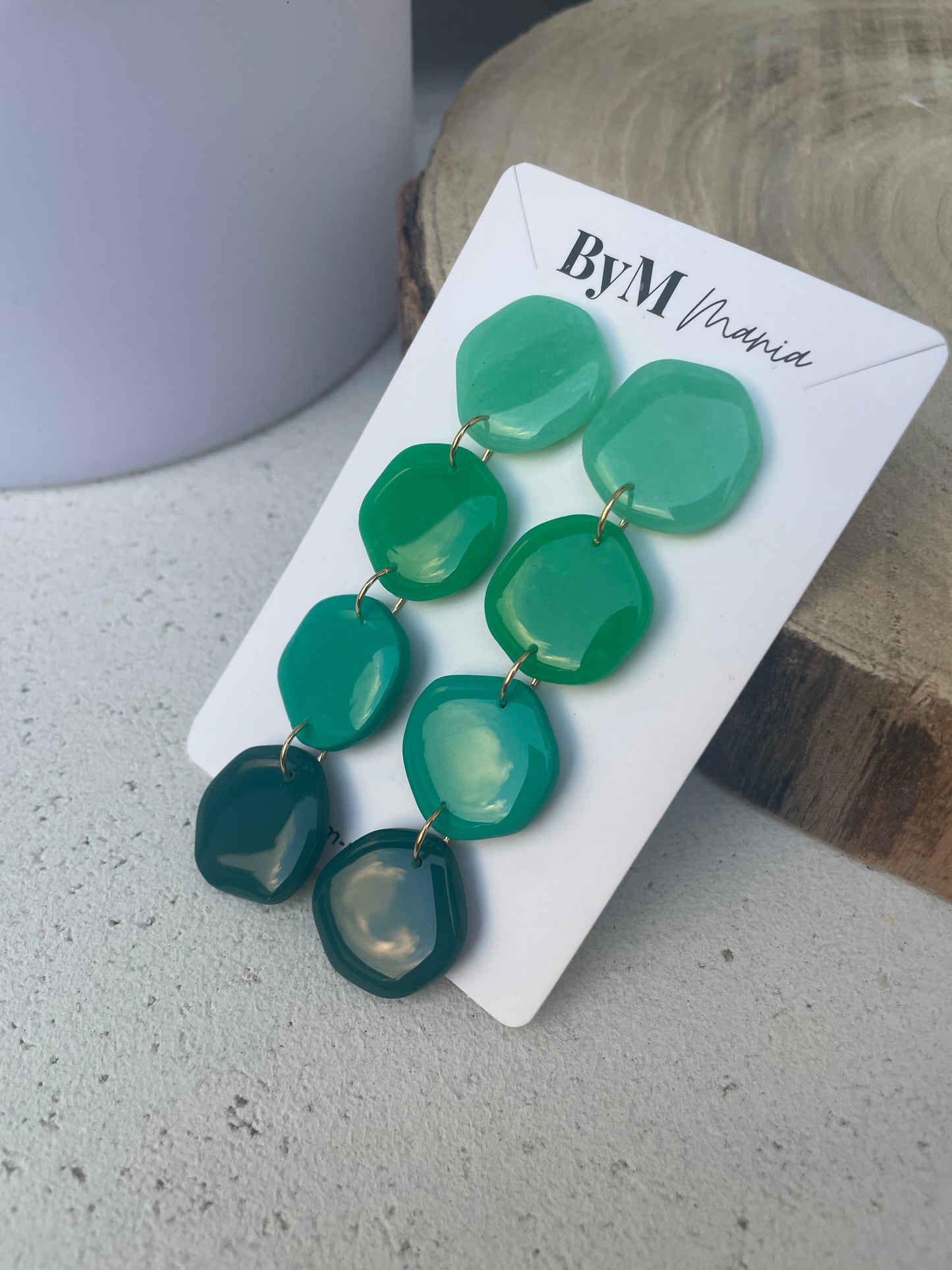 Boucles d’oreille Green Lady