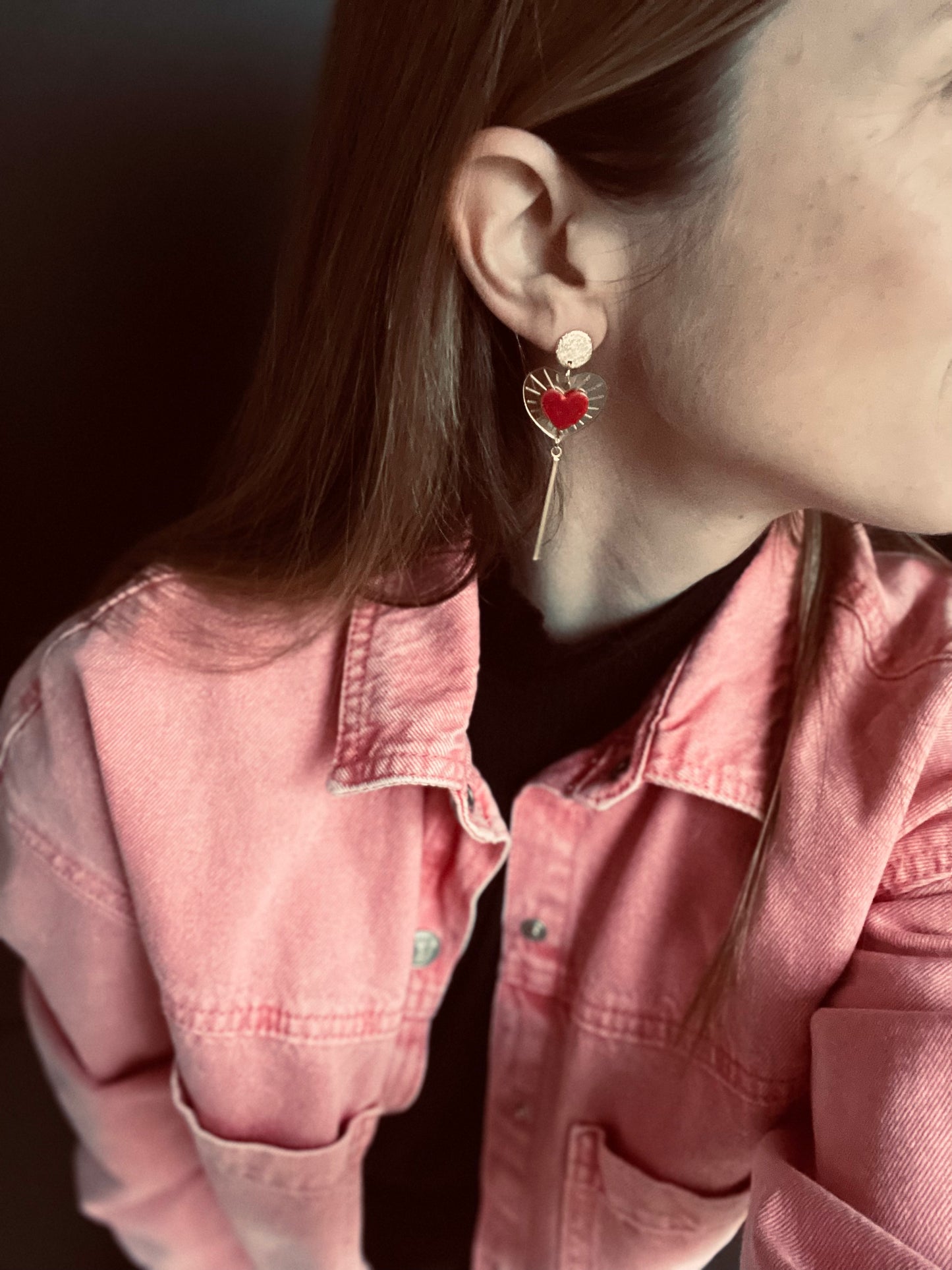 Boucles d'oreille HEART OF GLASS