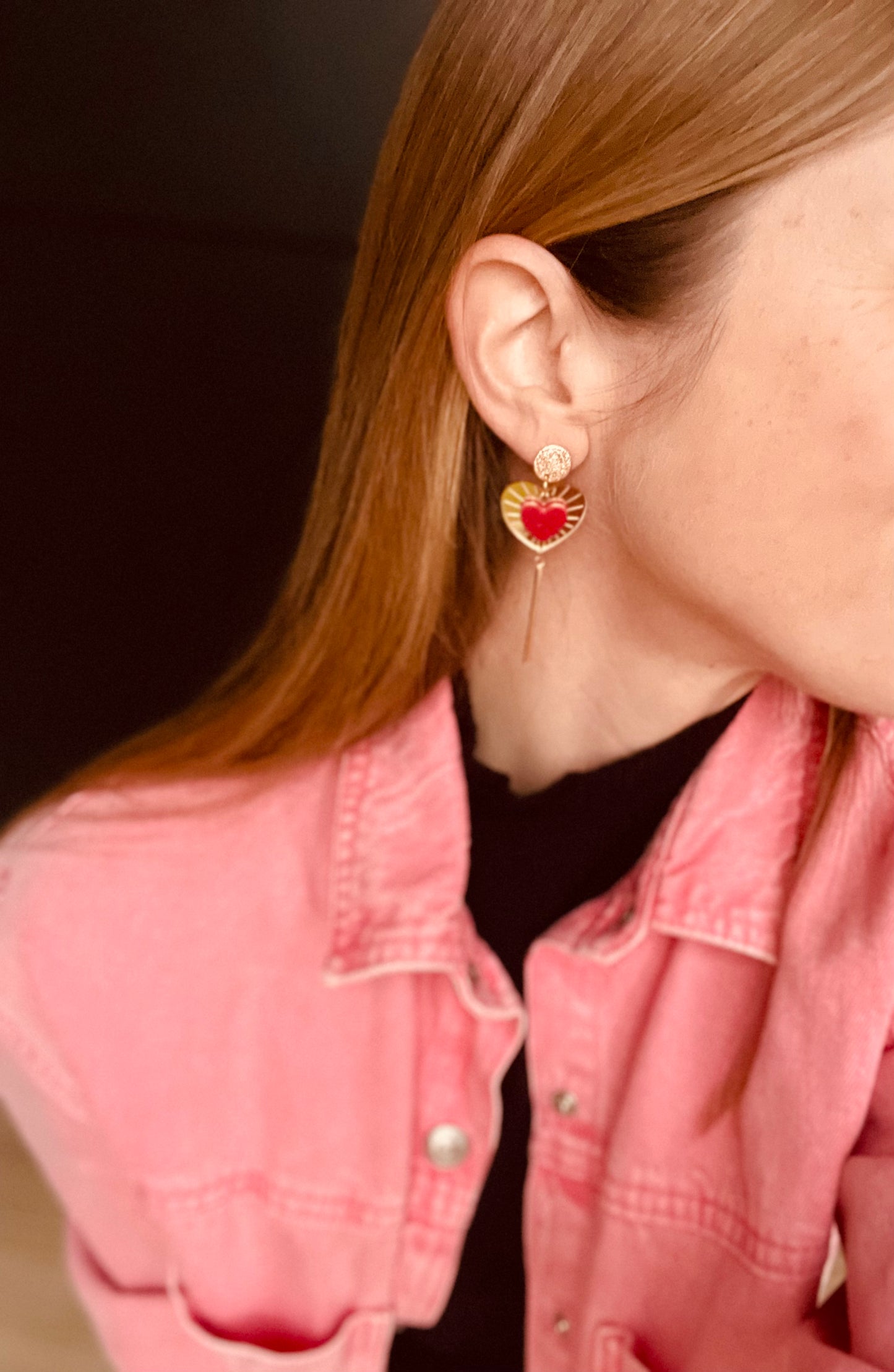 Boucles d'oreille HEART OF GLASS