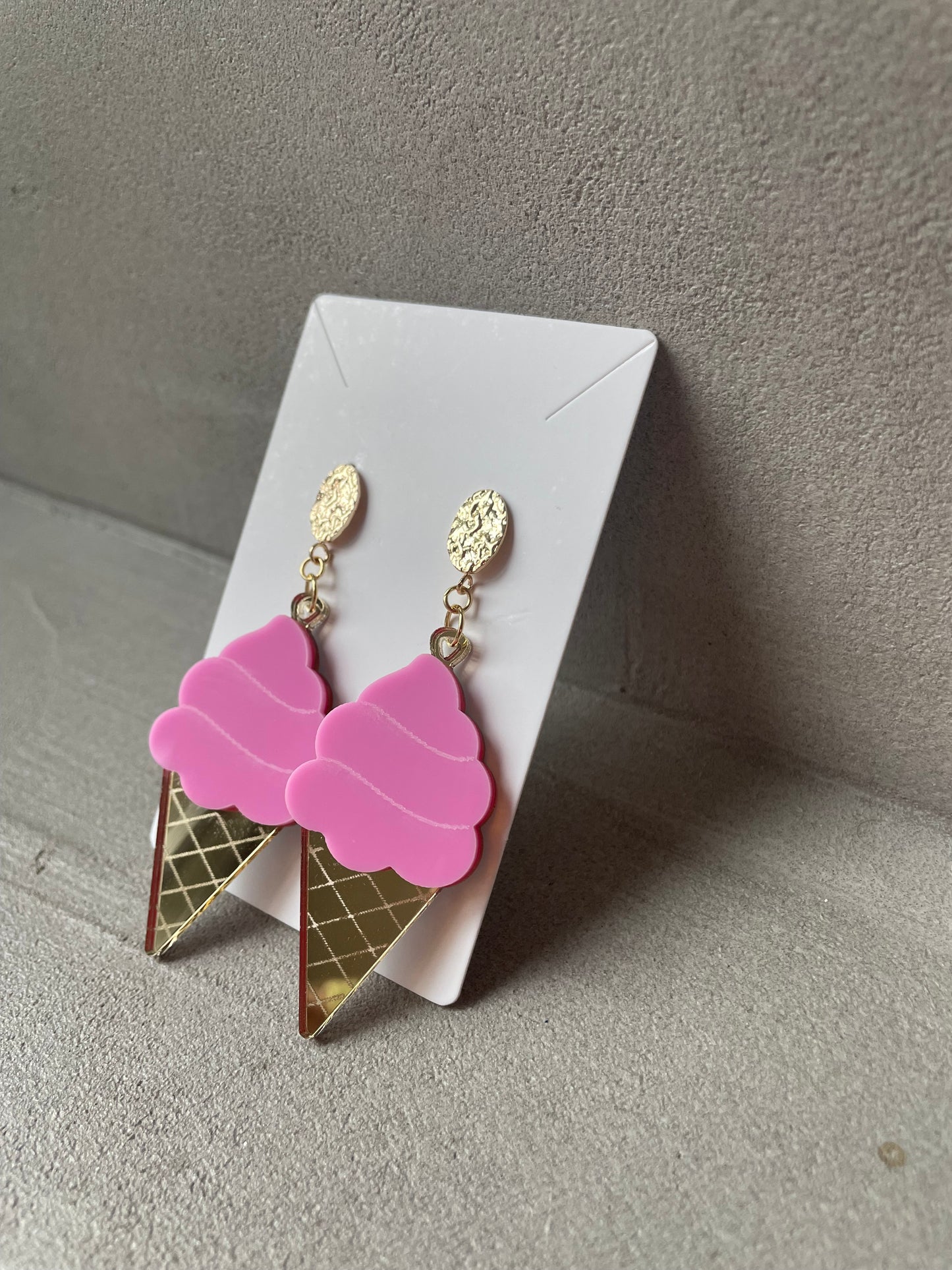Boucles d'oreille PINK CREAM