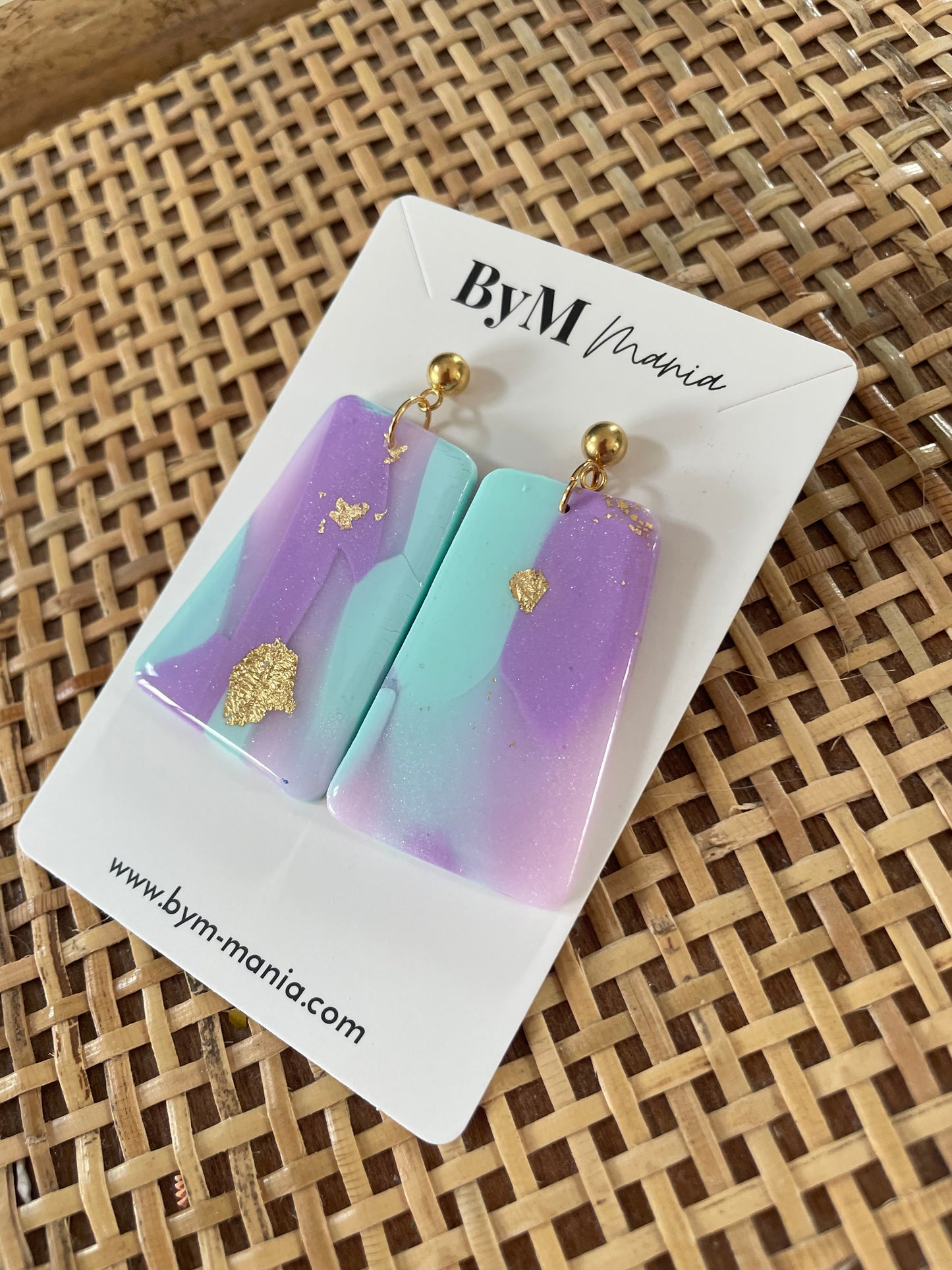 Boucles d'oreille Purple Rain