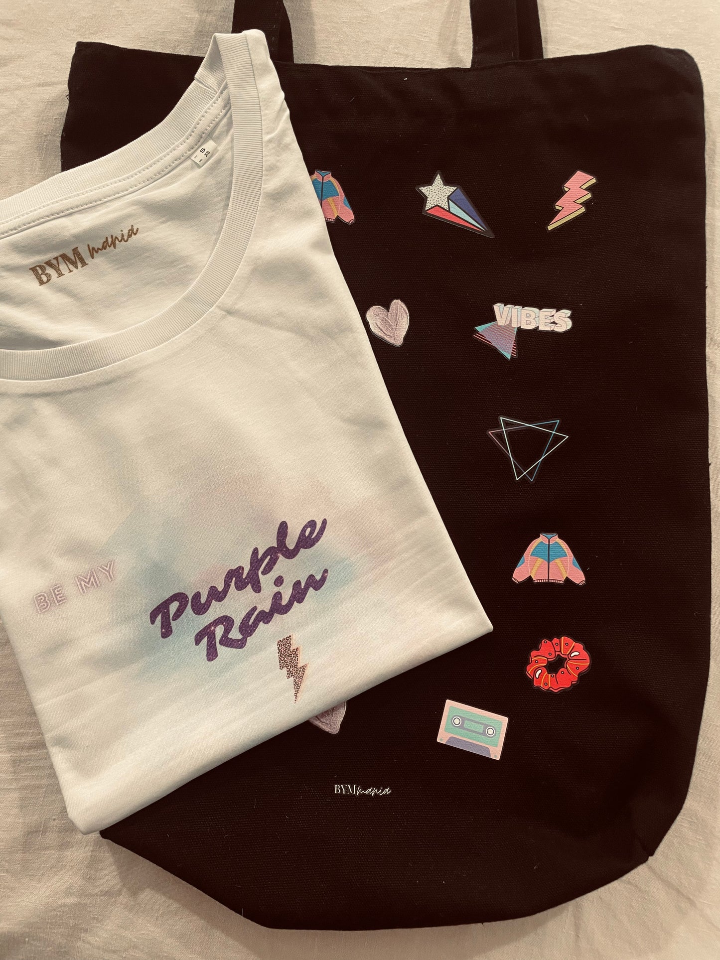 Pack Tot bag Vibes et Tshirt Purple Rain