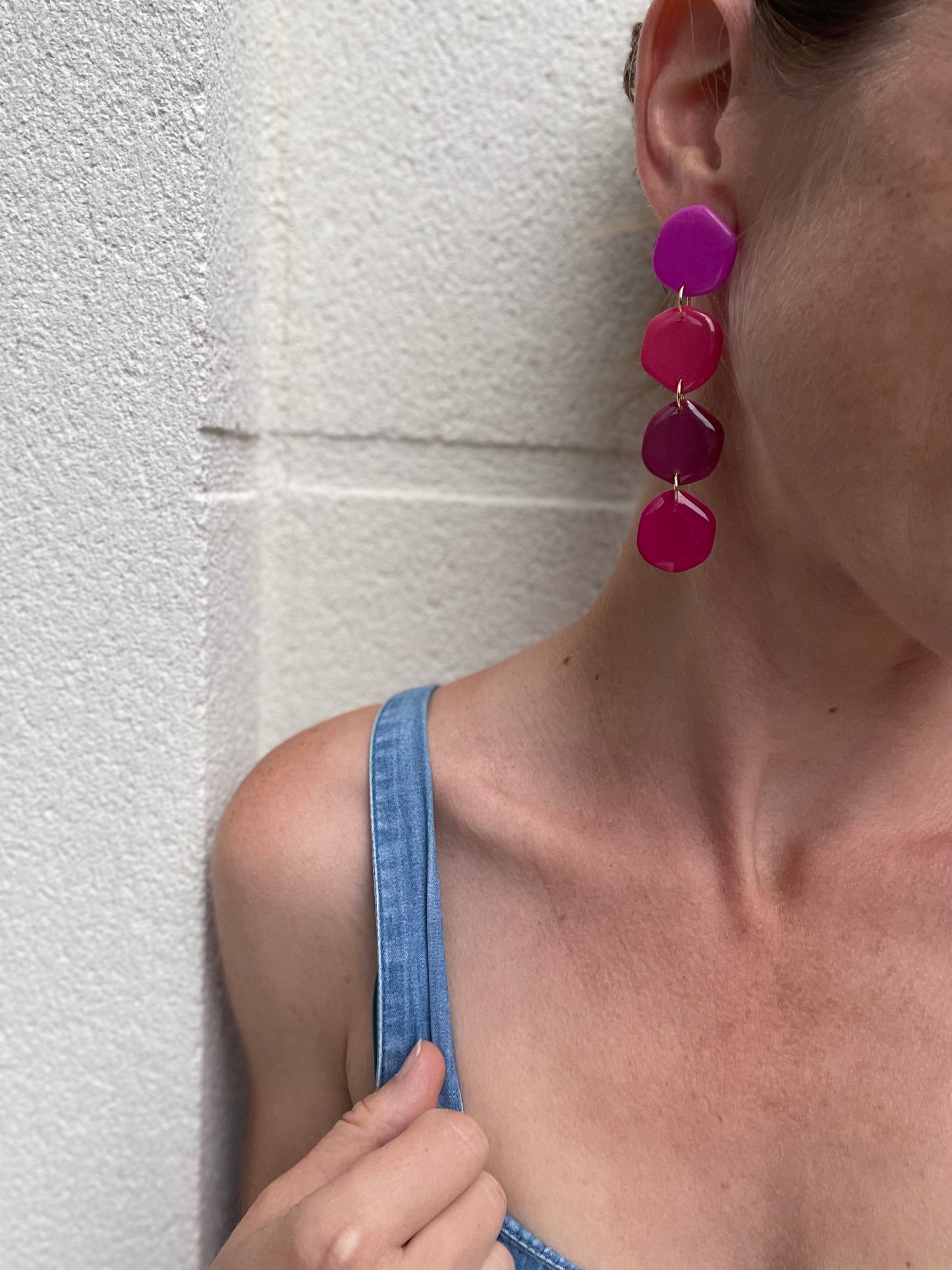 Boucles d’oreille Pink Lady