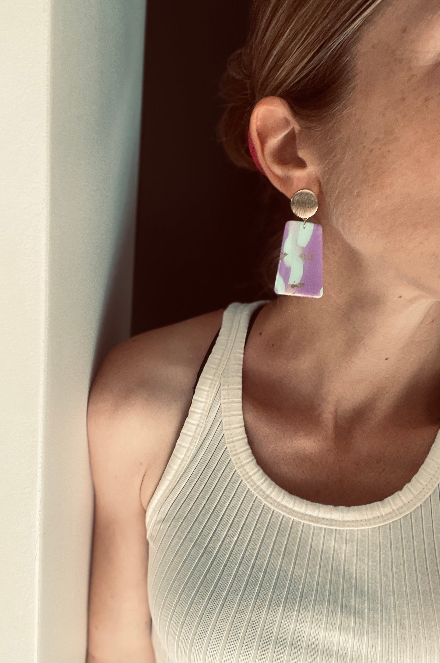Boucles d'oreille Purple Rain