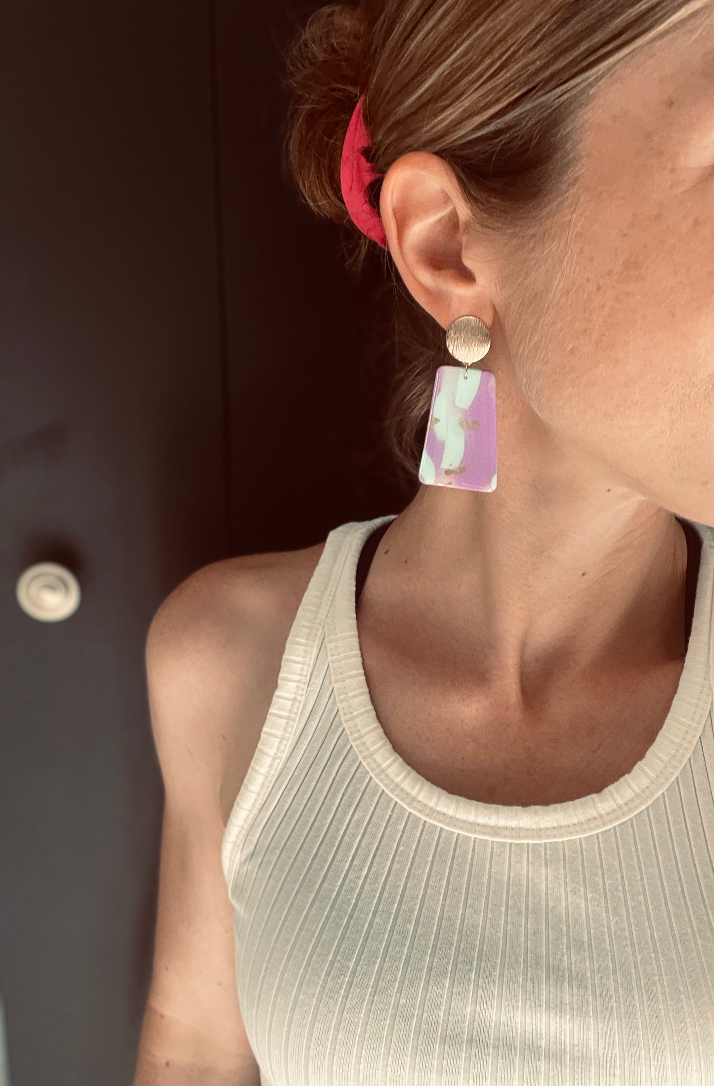 Boucles d'oreille Purple Rain