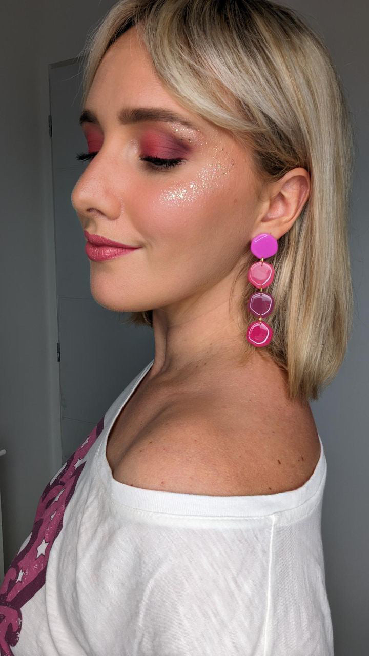 Boucles d’oreille Pink Lady
