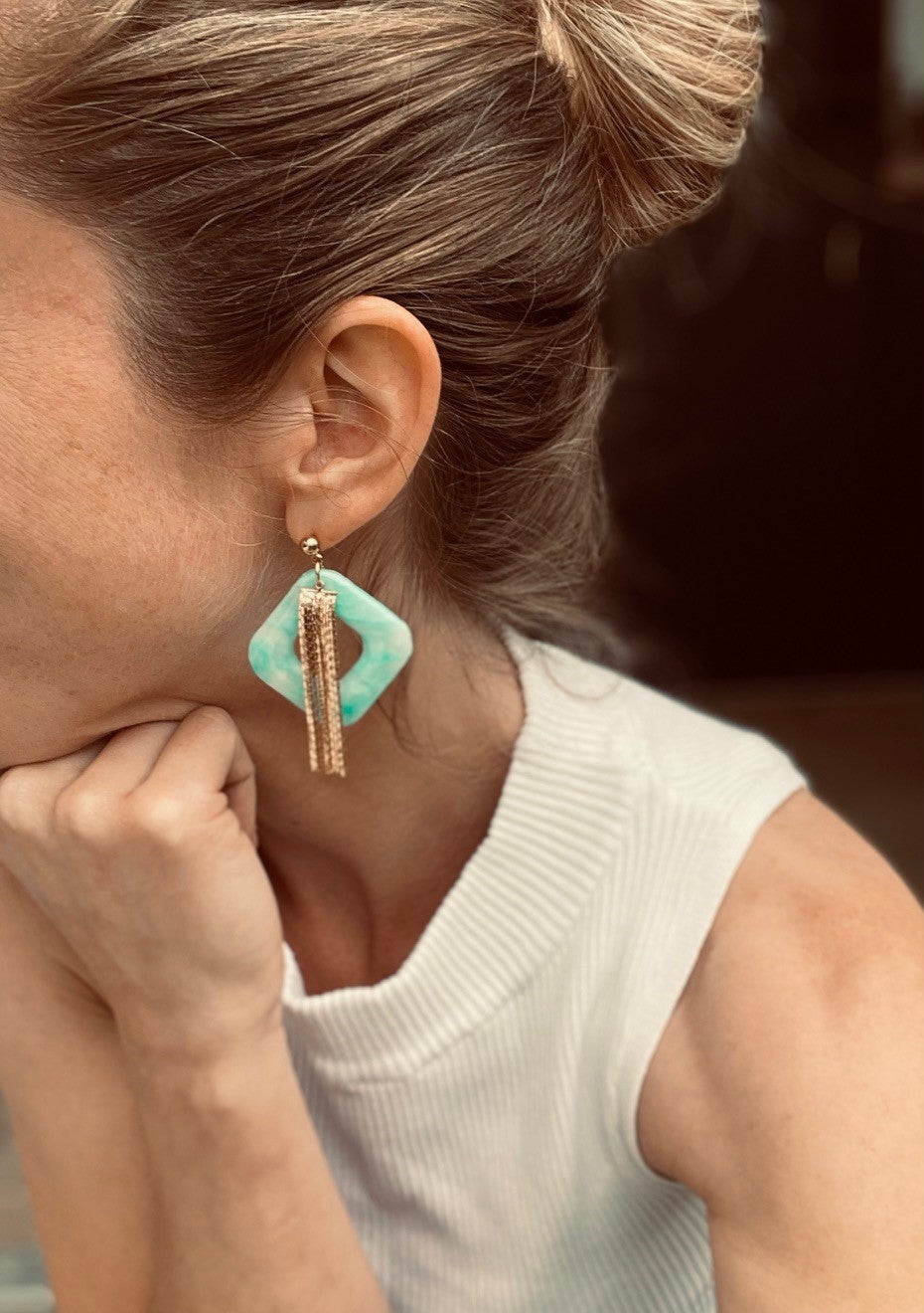 Boucles d'oreille Mint