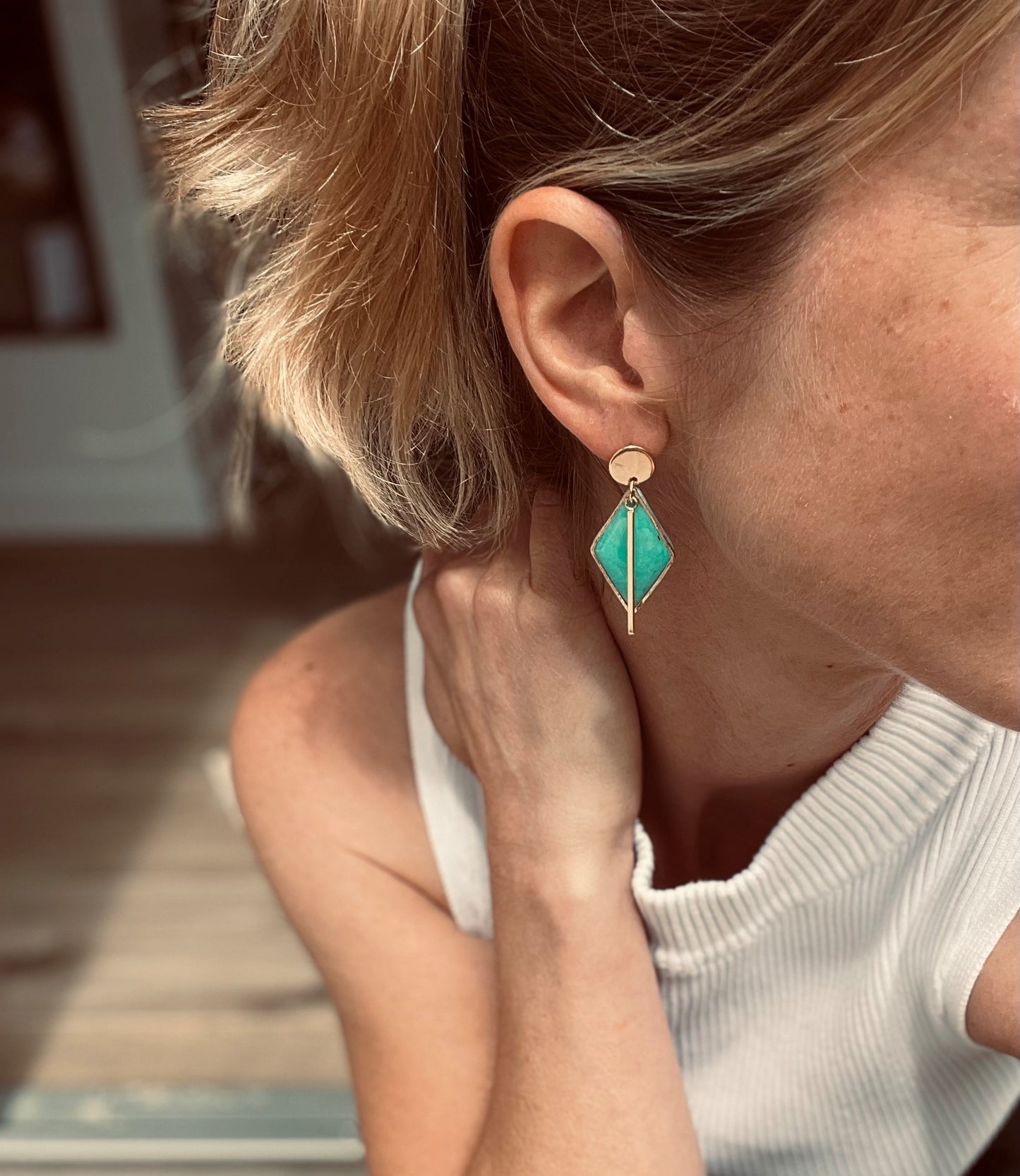 Boucles d'oreille Mint