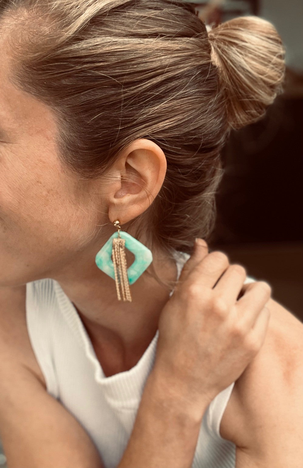Boucles d'oreille Mint