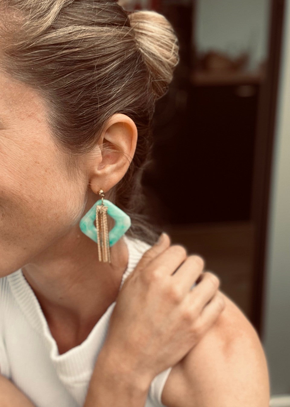 Boucles d'oreille Mint