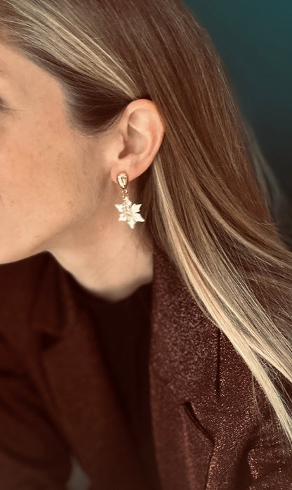 Boucles d’oreille de Noël, CRYSTAL FLAKE