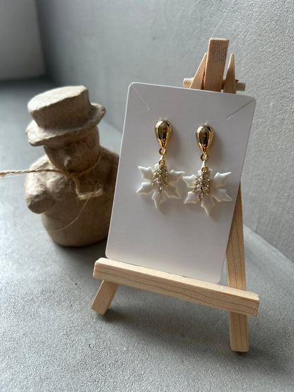 Boucles d’oreille de Noël, CRYSTAL FLAKE