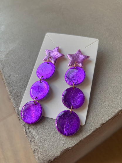 Boucles d’oreille DEEP PURPLE