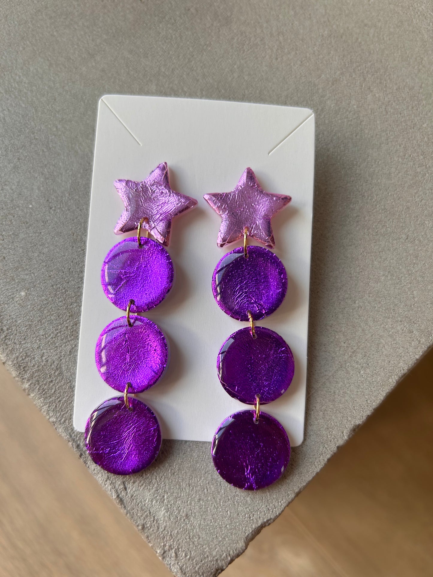 Boucles d’oreille DEEP PURPLE