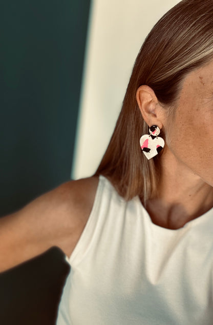 Boucles d’oreille PINK PANTHERE