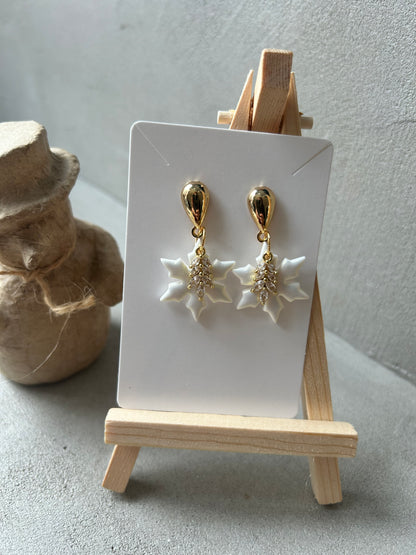 Boucles d’oreille de Noël, CRYSTAL FLAKE