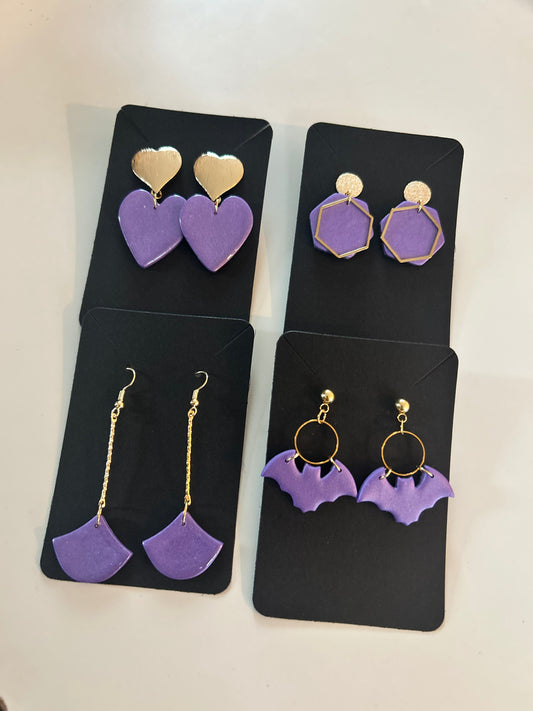 Boucles d’oreilles PURPLE MANIA