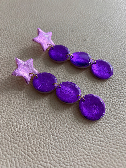 Boucles d’oreille DEEP PURPLE