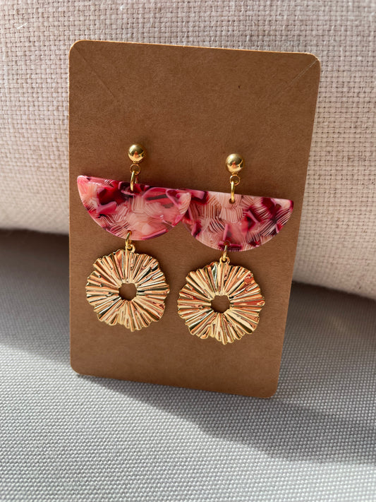 Boucles d'oreille Sun